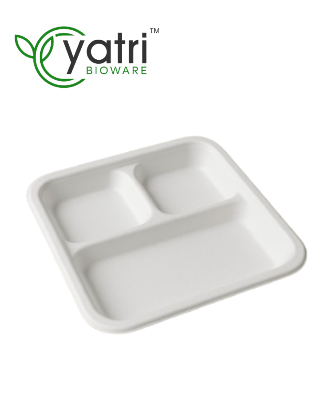 10" 3 CP SQUARE PLATE